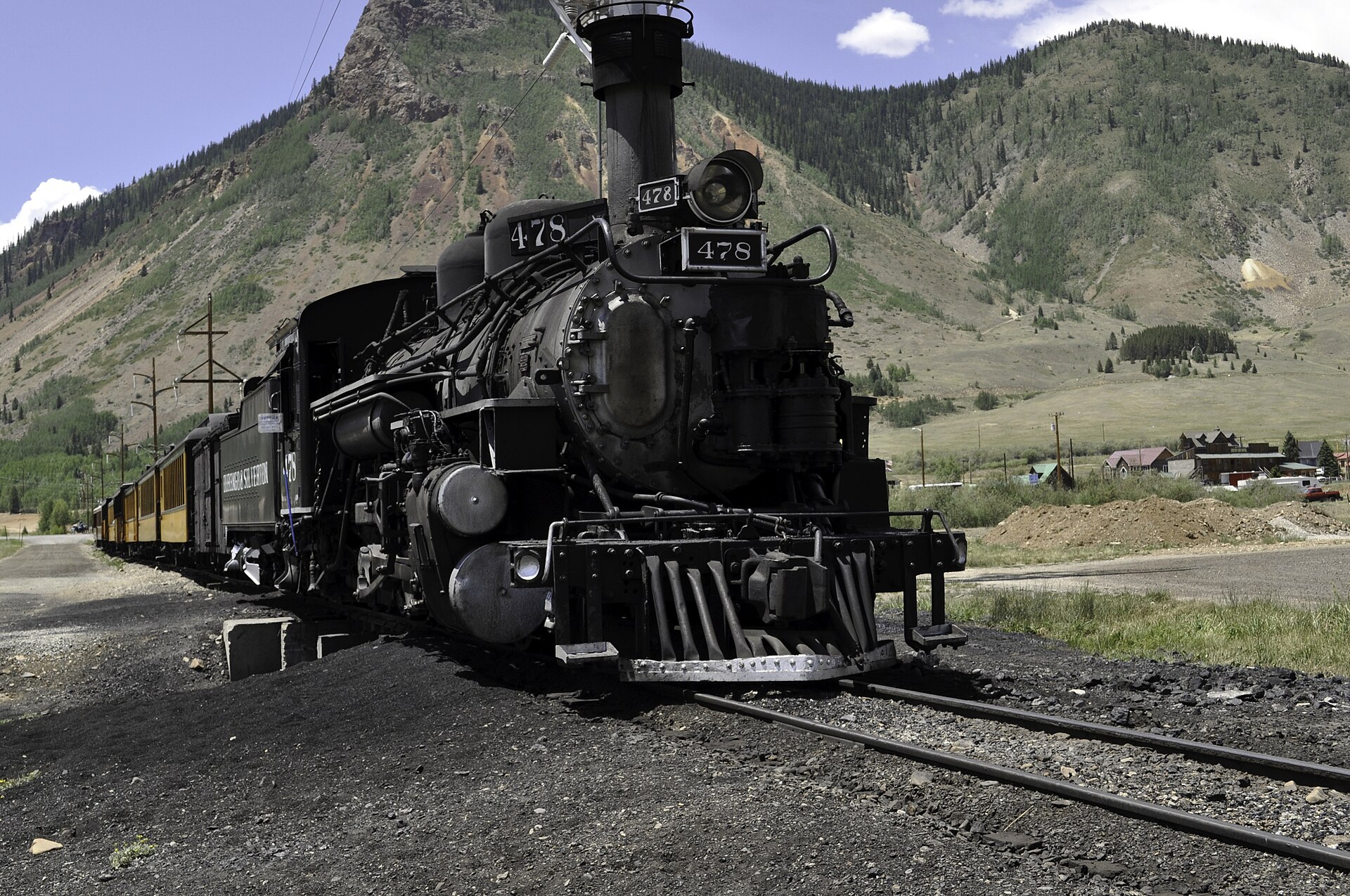 Dampflok der Durango and Silverton Narrow Gauge Railroad in Colorado